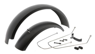 Mirage Spatbord set 20 fatbike incl. bevestiging - zwart