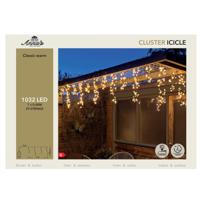 Ijspegelverlichting - 1032 led lampjes - klassiek warm wit - 700 cm - timer en dimmer