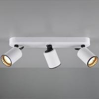 Pago - LED plafondlamp - 3 spots - Draaibaar en dimbaar - GU10 - Kantelbaar - Plafondspot - Voor binnen - Wit