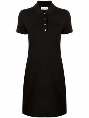 Lacoste robe-polo à patch logo - Noir
