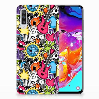 Samsung Galaxy A70 | Sillicone Back Cover | Punk Rock