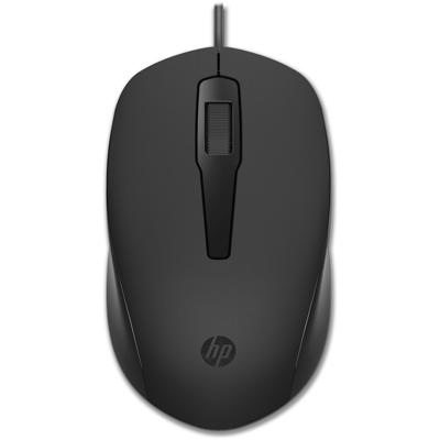 HP 150 Wired Mouse Muis Zwart
