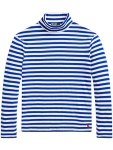 Polo Ralph Lauren sweat Lisle à rayures - Bleu