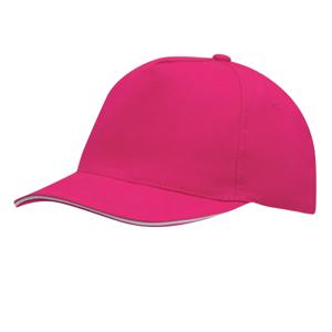 Baseballcap Walkers voor volwassenen - fuchsia roze - klitteband sluiting - katoen