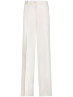 Dolce & Gabbana pantalon de tailleur à coupe ample - Blanc