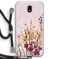 Painted wildflowers: Samsung Galaxy J5 (2017) Transparant Hoesje met koord