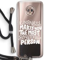The prettiest: Motorola Moto G6 Transparant Hoesje met koord