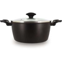 Dutch oven - MENASTYL - 6020647 - Gesmeed aluminium - 24 cm - Zwart - Geschikt voor alle warmtebronnen inclusief inductie