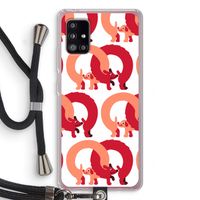 Dogs: Samsung Galaxy A51 5G Transparant Hoesje met koord