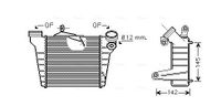 Intercooler, inlaatluchtkoeler STA4036 - thumbnail