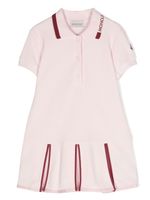 Moncler Enfant robe-polo à logo brodé - Rose