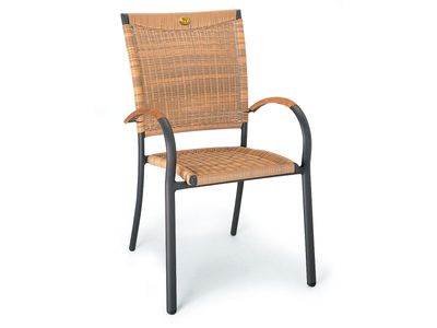 Tuinstoel ROMANTIQUE antraciet/bruin Tuinstoel ROMANTIQUE antraciet/bruin