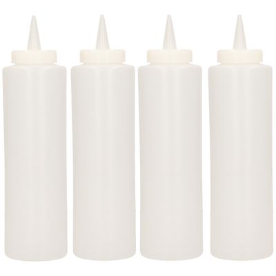 Sausflessen/doseerflessen 400 ML 4 stuks