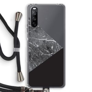 Combinatie marmer: Sony Sony Xperia 10 III Transparant Hoesje met koord