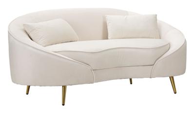 SOFA 2 ZITS OSLO MET KUSSENS CRÈME CM 148X84X68
