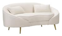 SOFA 2 ZITS OSLO MET KUSSENS CRÈME CM 148X84X68