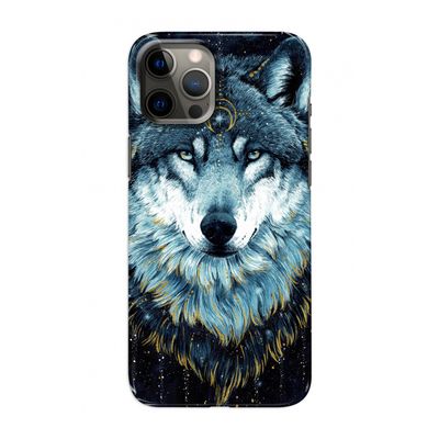 Darkness Wolf: Volledig geprint iPhone 12 Pro Hoesje