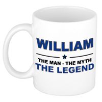 William The man, The myth the legend cadeau koffie mok / thee beker 300 ml - thumbnail