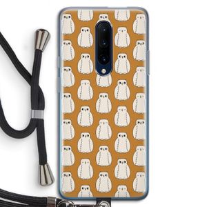 Uilen: OnePlus 7 Pro Transparant Hoesje met koord