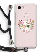 GRL PWR Flower: Pixel 3 Transparant Hoesje met koord