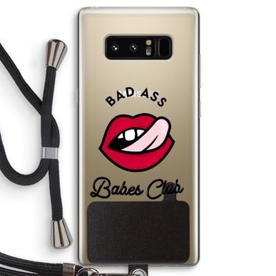Badass Babes Club: Samsung Galaxy Note 8 Transparant Hoesje met koord