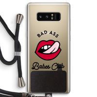 Badass Babes Club: Samsung Galaxy Note 8 Transparant Hoesje met koord