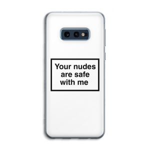 Safe with me: Samsung Galaxy S10e Transparant Hoesje