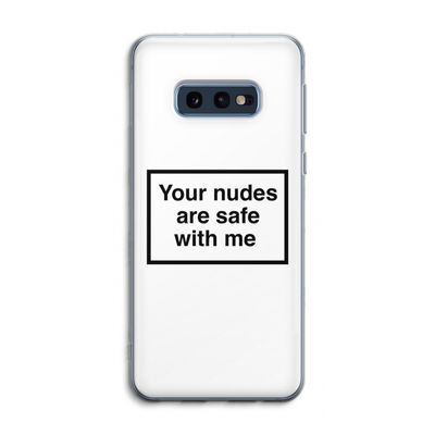 Safe with me: Samsung Galaxy S10e Transparant Hoesje