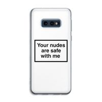 Safe with me: Samsung Galaxy S10e Transparant Hoesje