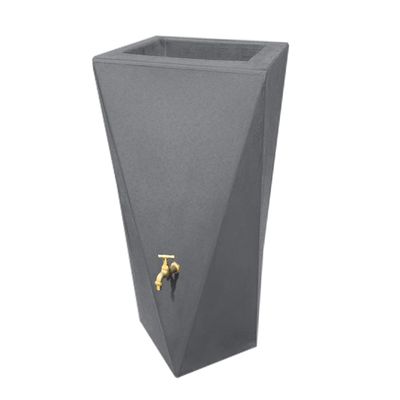 Regenton manhattan twist grijs 100L incl. kraantje Prestige - Prestige