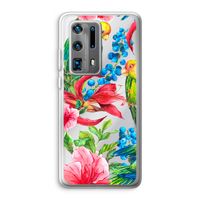 Papegaaien: Huawei P40 Pro Plus Transparant Hoesje