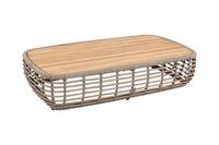 4SO Lugano Salontafel - teak tafelblad - 130x80x30 cm. - thumbnail