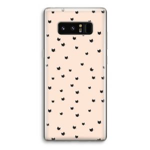 Kleine kattenkopjes: Samsung Galaxy Note 8 Transparant Hoesje