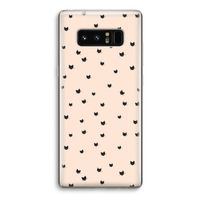 Kleine kattenkopjes: Samsung Galaxy Note 8 Transparant Hoesje
