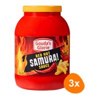 Gouda's Glorie - Red Hot Samurai Sauce - 3x 3 Ltr