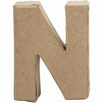 Creativ Company Letter, n, h: 10 cm, b: 7,8 cm, dikte 2 cm, 1 stuk