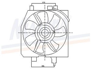 Ventilator, condensator airconditioning 85275