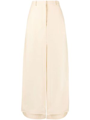 Lanvin jupe fendue à coupe évasée - Tons neutres