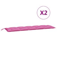 vidaXL Tuinbankkussens 2 st oxford stof roze