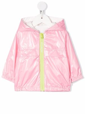 Moncler Enfant veste zippée à capuche - Rose