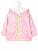 Moncler Enfant veste zippée à capuche - Rose - thumbnail