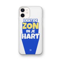 Laat de zon in je hart: iPhone 12 mini Transparant Hoesje