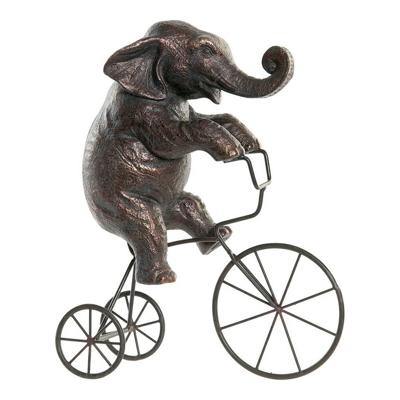Decoratieve figuren DKD Home Decor Metaal Hars Olifant (30 x 12 x 37 cm)