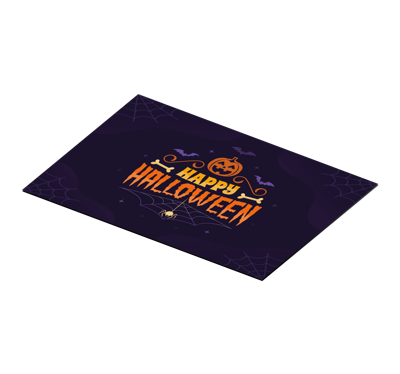 Vrolijke halloween placemat