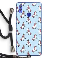 Eenhoorns overal: Honor Note 10 Transparant Hoesje met koord