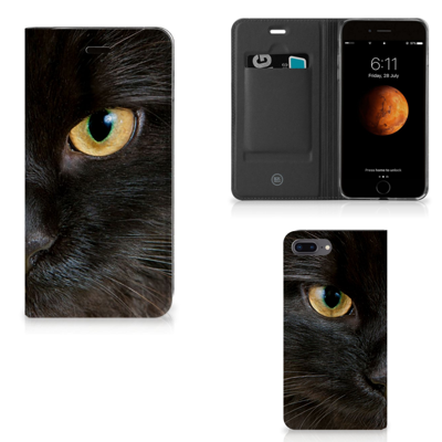Apple iPhone 7 Plus | 8 Plus | Hoesje maken | Zwarte Kat