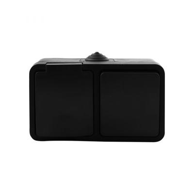 Combinatie opbouw - wissel - Zwart