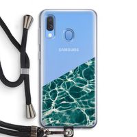 Weerkaatsing water: Samsung Galaxy A40 Transparant Hoesje met koord