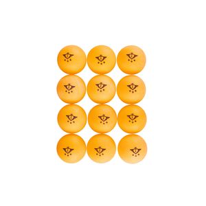 Set van 12x stuks tafeltennis/pingpong ballen oranje 4 cm   -