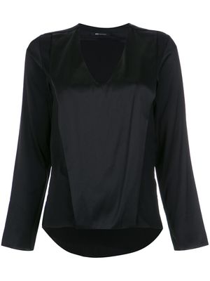 Uma | Raquel Davidowicz V-neck blouse - Noir